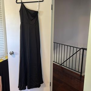 Black one shoulder dress